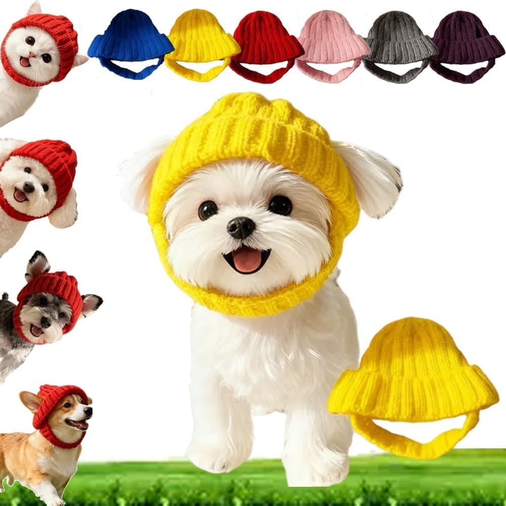 🔥 10,000 Sold This Week✨ - 🐾Red Wool Knit Dog Beanie with Ear Flaps – Warm Winter Hat