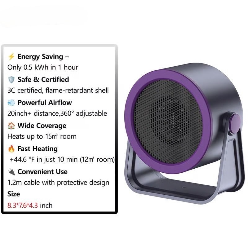 🔥 10,000 Sold This Week✨Portable Heater – Outdoor & Desktop Mini Radiator
