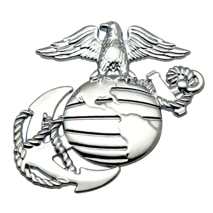 🔥 10,000 Sold This Week✨U.S. Marine Corps Metal Cars Emblem for 250th Anniversary, 3D Eagle Globe Anchor Insignia Decals