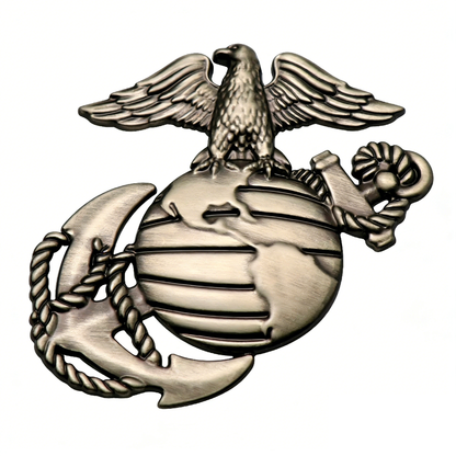 🔥 10,000 Sold This Week✨U.S. Marine Corps Metal Cars Emblem for 250th Anniversary, 3D Eagle Globe Anchor Insignia Decals