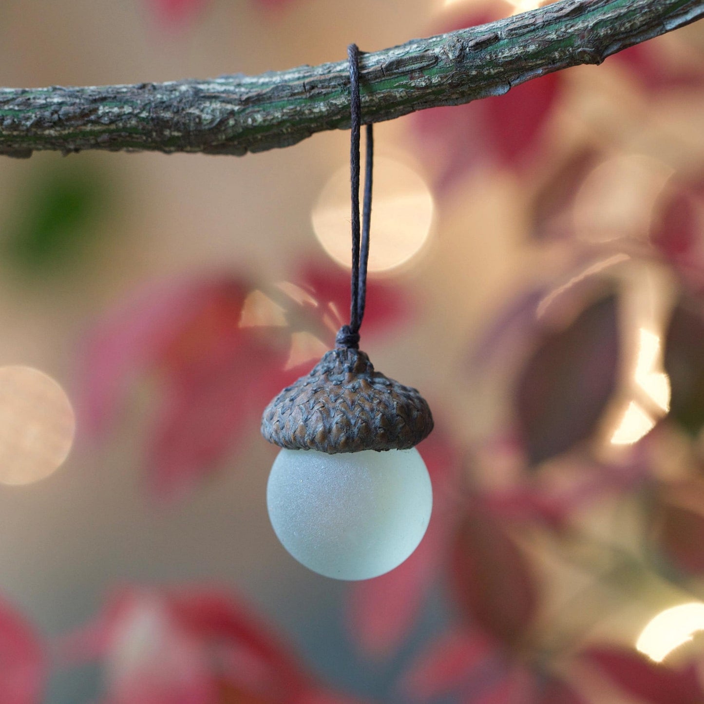 🔥 10,000 Sold This Week✨-🌊Handmade Sea Glass Acorn Ornaments