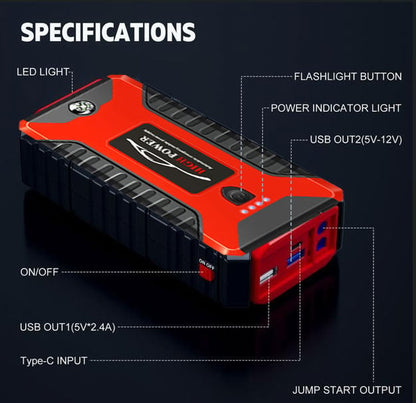 🎁🔥 10,000 Sold This Week✨Jump Starter 3000A Peak Jump Starter Battery Pack