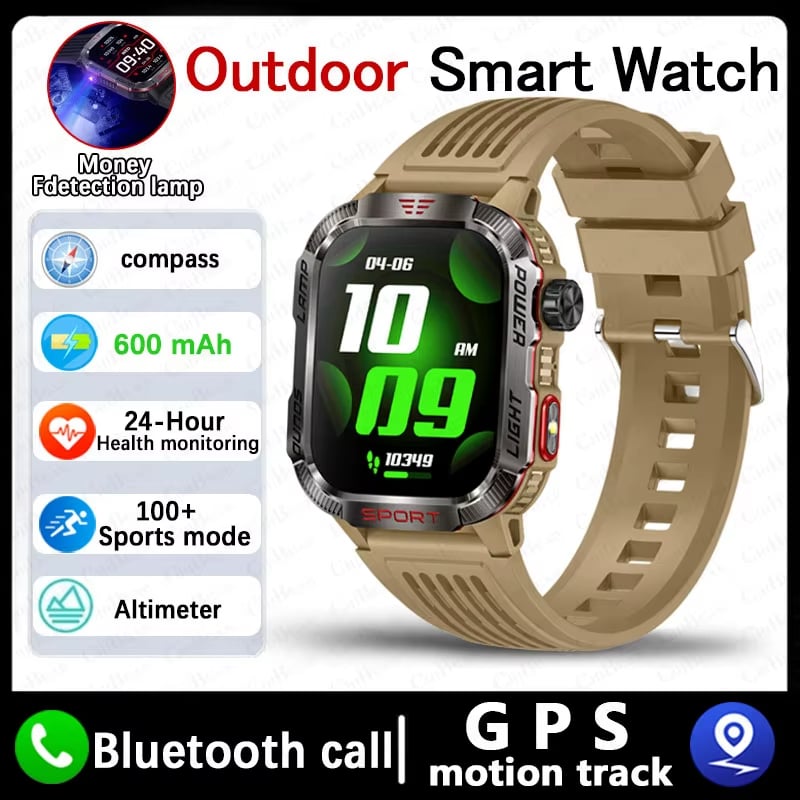 🏆 10,000 Sold This Week✨Men's Military Outdoor Sports Smart Watch for Android & IOS