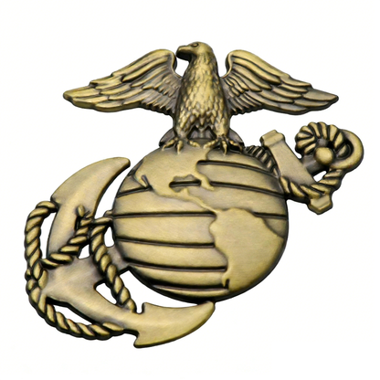🔥 10,000 Sold This Week✨U.S. Marine Corps Metal Cars Emblem for 250th Anniversary, 3D Eagle Globe Anchor Insignia Decals