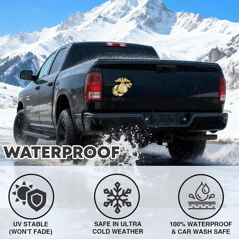 🔥 10,000 Sold This Week✨U.S. Marine Corps Metal Cars Emblem for 250th Anniversary, 3D Eagle Globe Anchor Insignia Decals