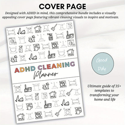 🔥 10,000 Sold This Week✨⏰ADHD Cleaning & Organizing Toolkit - Chore Planner✔