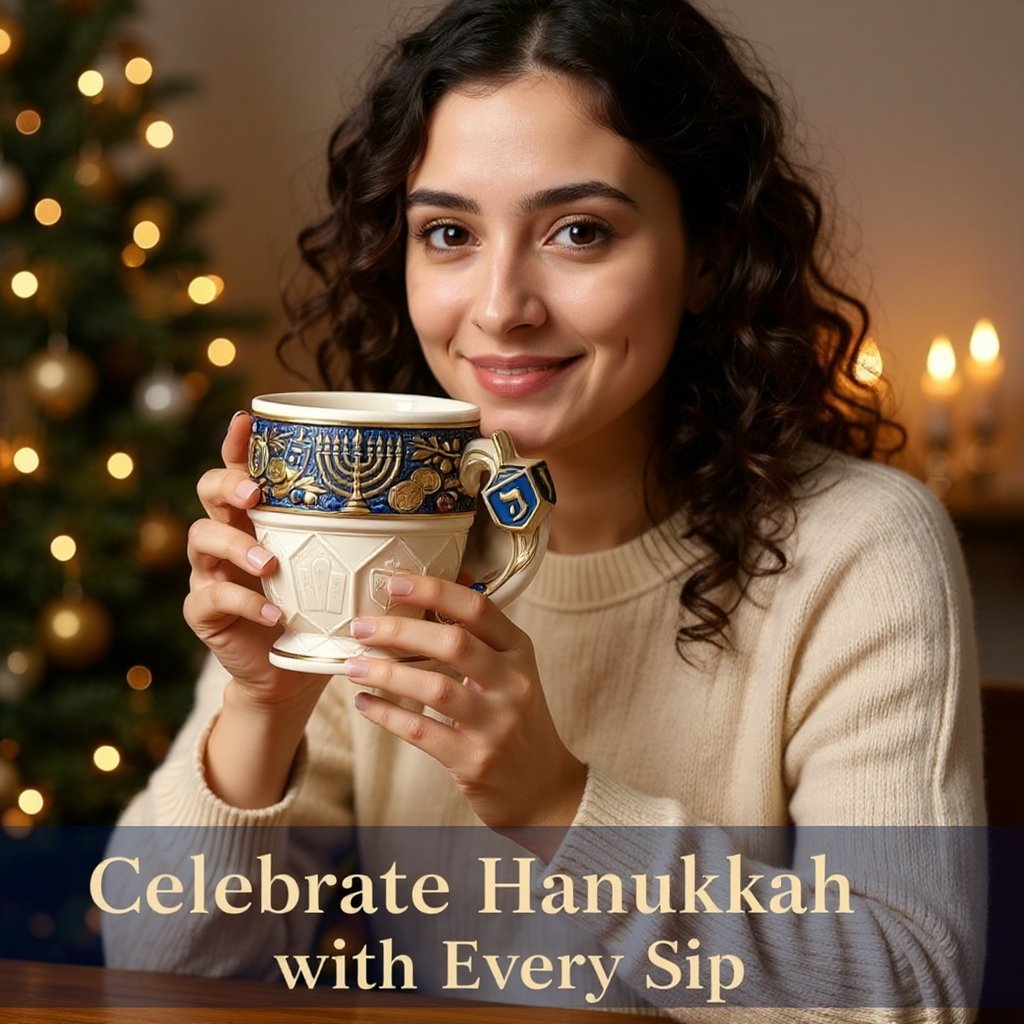 🎄Last Day 80% Off--🕎 Hanukkah Menorah Mug
