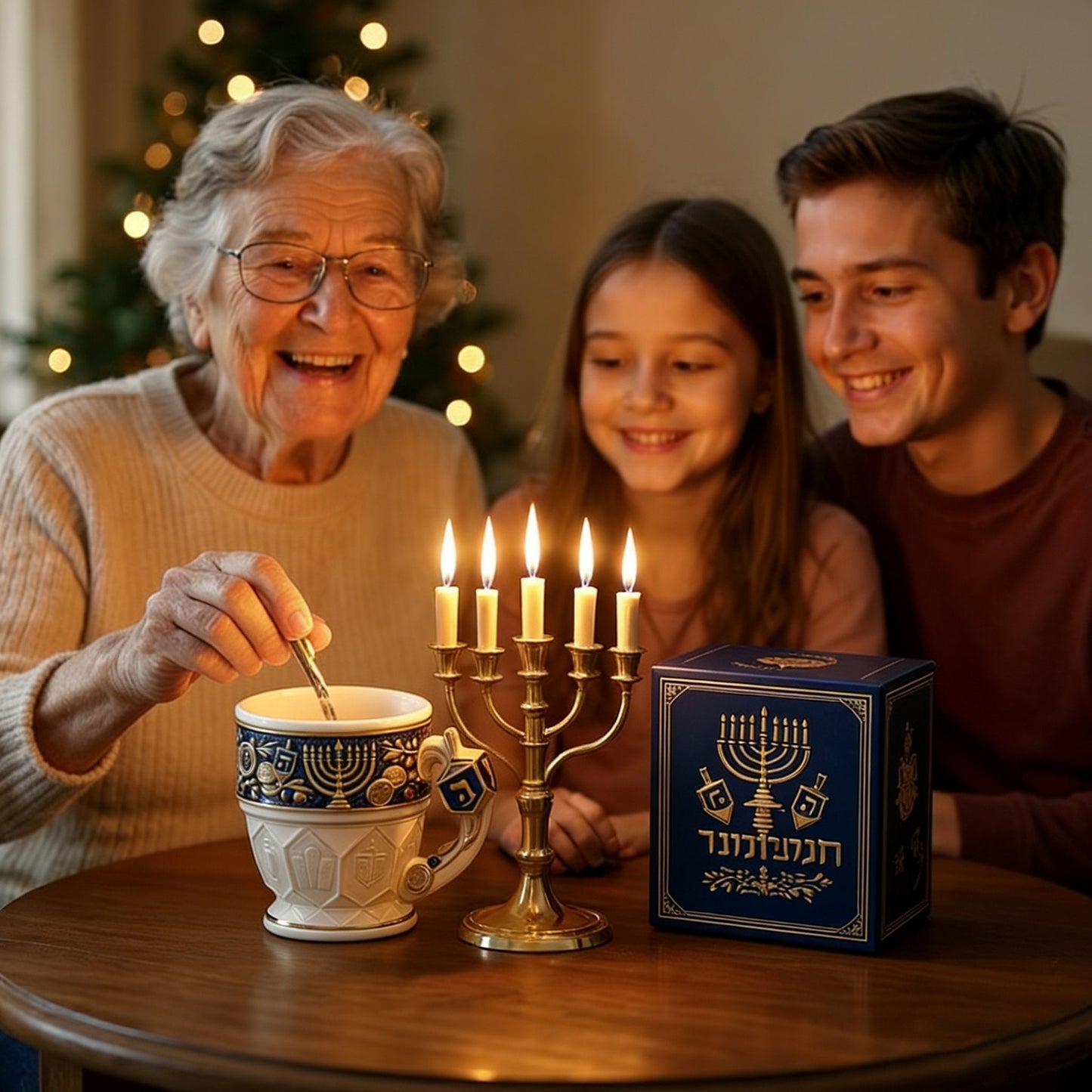 🎄Last Day 80% Off--🕎 Hanukkah Menorah Mug