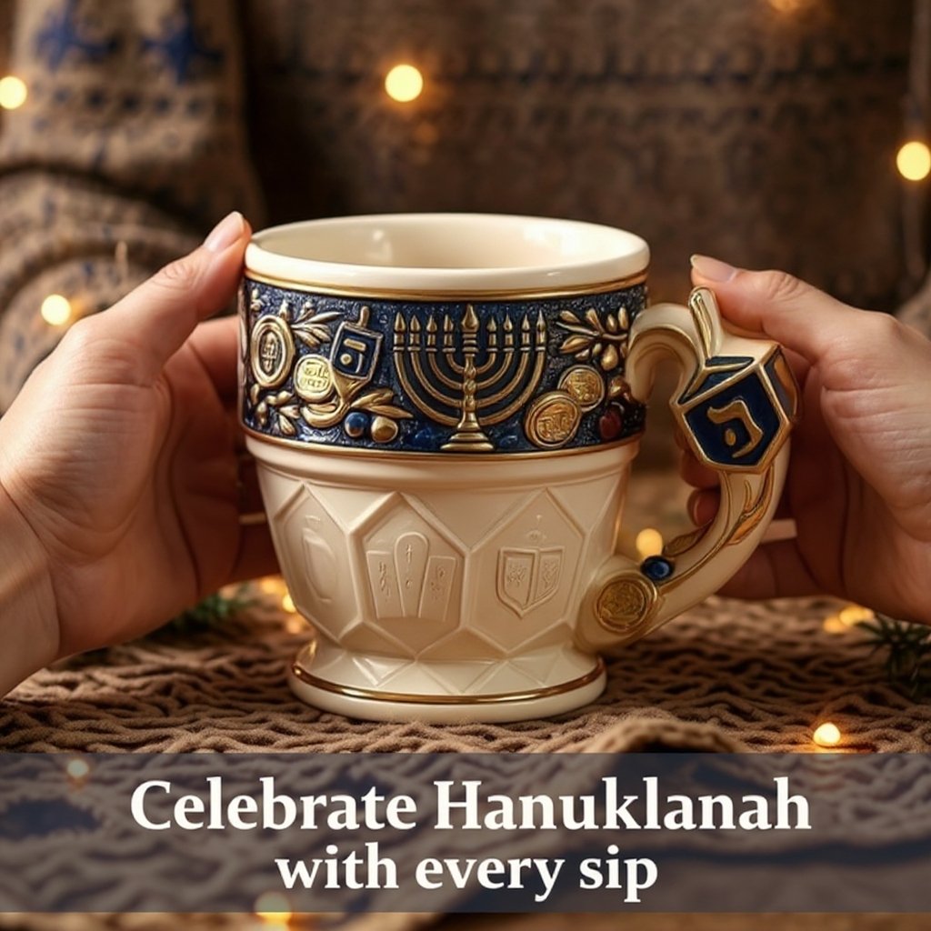 🎄Last Day 80% Off--🕎 Hanukkah Menorah Mug