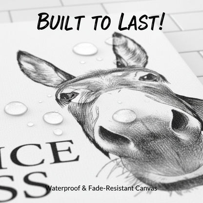 🔥 10,000 Sold This Week✨Funny Bathroom Wall Art - "Nice Ass" Donkey Print(No Frame)