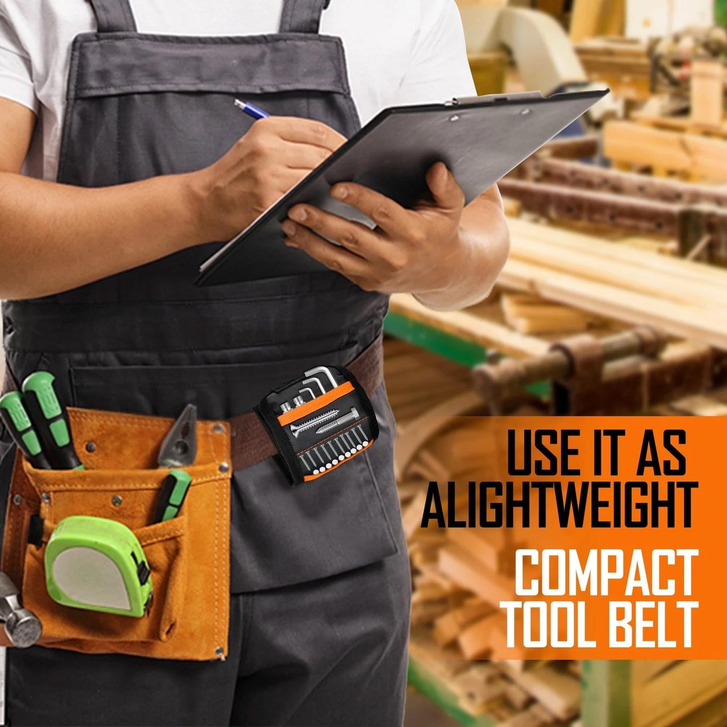 🔥Hot Sale⚡ Magnetic Wrist Tool Holder | Free Up Your Hands & Cut Project Time