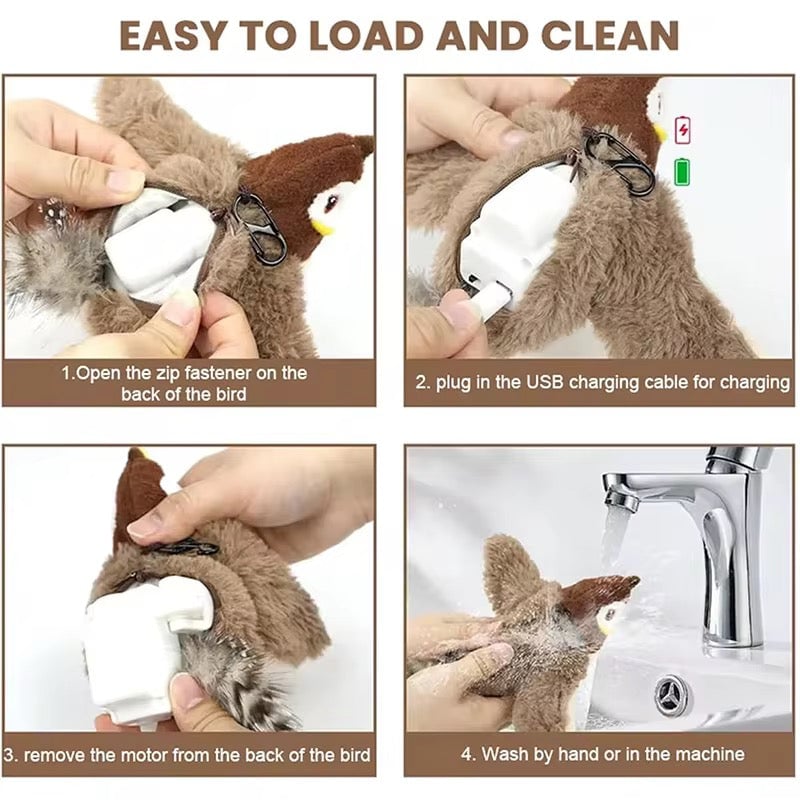 🎅Top Christmas Gift 2025 🔥 10,000 Sold This Week✨🎉Flapping Bird Cat Toy😻Cat's New Playmate