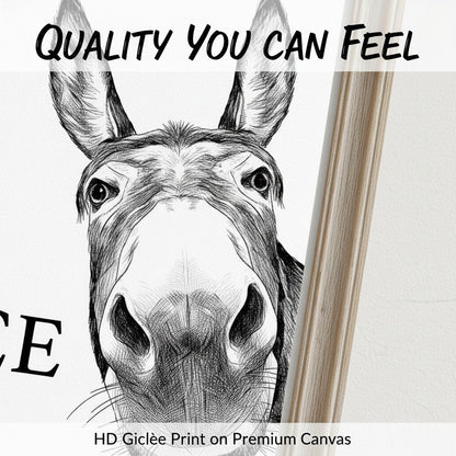 🔥 10,000 Sold This Week✨Funny Bathroom Wall Art - "Nice Ass" Donkey Print(No Frame)