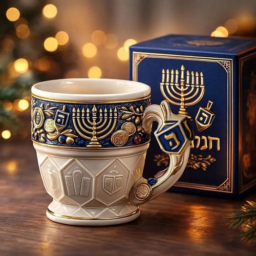 🎄Last Day 80% Off--🕎 Hanukkah Menorah Mug