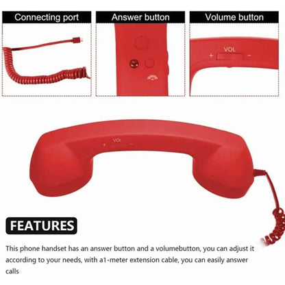 [✨🔥Free Shipping]📞 Retro Phone Handset with Type-C Cable