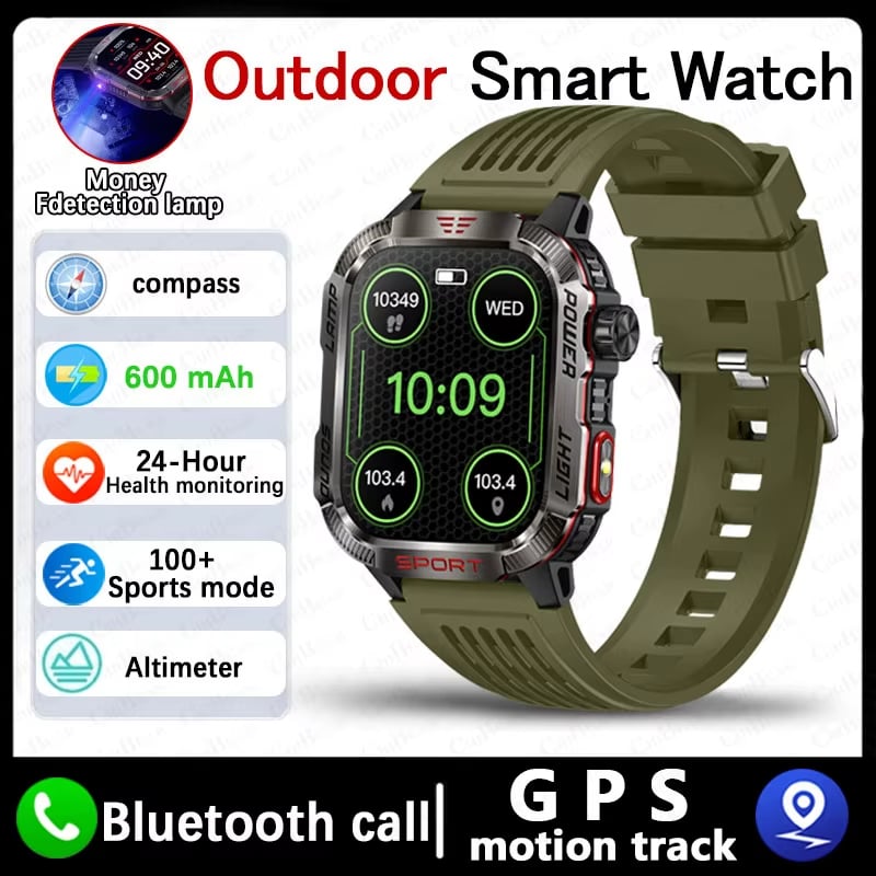 🏆 10,000 Sold This Week✨Men's Military Outdoor Sports Smart Watch for Android & IOS