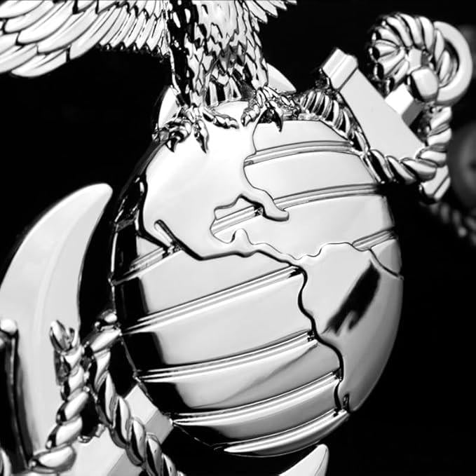 🔥 10,000 Sold This Week✨U.S. Marine Corps Metal Cars Emblem for 250th Anniversary, 3D Eagle Globe Anchor Insignia Decals