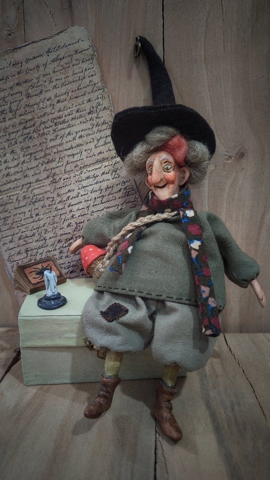 🔥 10,000 Sold This Week✨ 💞🧙Handmade Lucky Kitchen Witch: Your Cozy Kitchen Guardian ✨