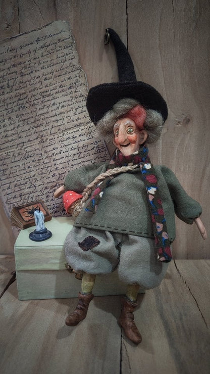 🔥 10,000 Sold This Week✨ 💞🧙Handmade Lucky Kitchen Witch: Your Cozy Kitchen Guardian ✨