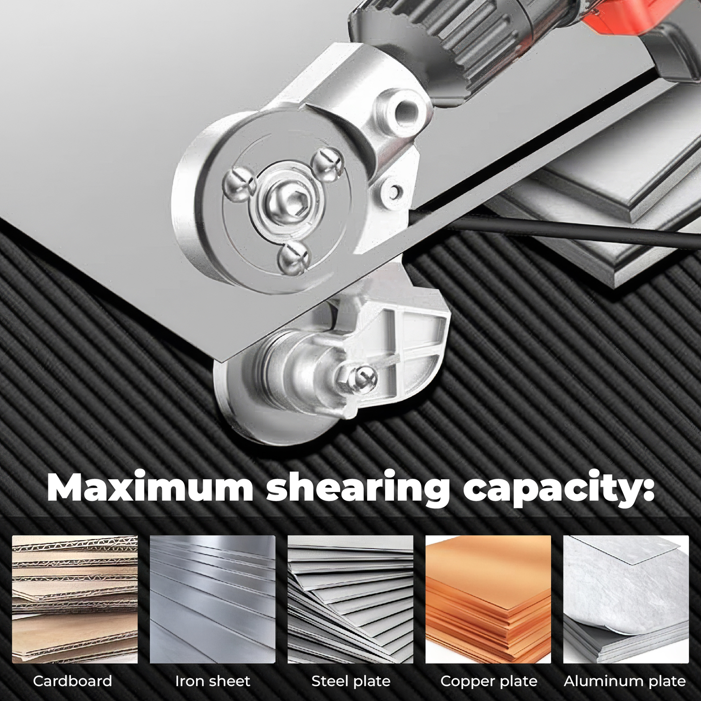 🎉 New Year Sale 50% OFF & Free Shipping🎉Titanium Drill Nibbler – Sheet Metal Cutting Tool