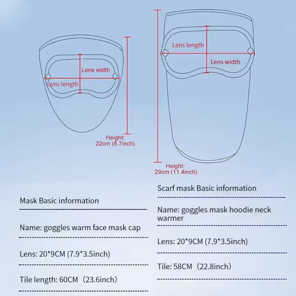 ❄💝Winter warm fleece windproof high-definition goggles