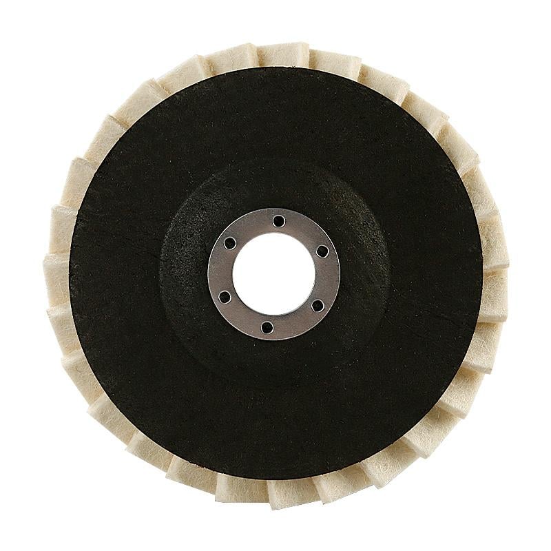 🏆 10,000 Sold This Week✨5 Inch Wool Polishing Wheels Set for Angle Grinders High Gloss Mirror Finish on Metal Glass Ceramic Stone Durable Efficient Design