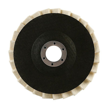 🏆 10,000 Sold This Week✨5 Inch Wool Polishing Wheels Set for Angle Grinders High Gloss Mirror Finish on Metal Glass Ceramic Stone Durable Efficient Design