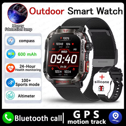 🏆 10,000 Sold This Week✨Men's Military Outdoor Sports Smart Watch for Android & IOS