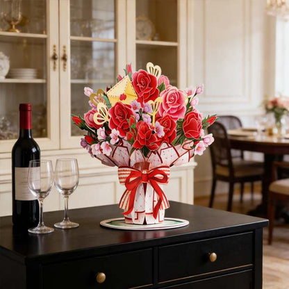 🏆55K+ SOLD! 🌼💌 Forever-Blooming 3D Flower Pop-Up Card– Personalized Love Message & Everlasting Bloom 🎁