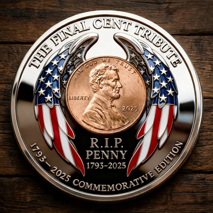 🏆Flash Sale 60% OFF - The Last Cent Commemorative Coin – Honoring 232 Years of Service