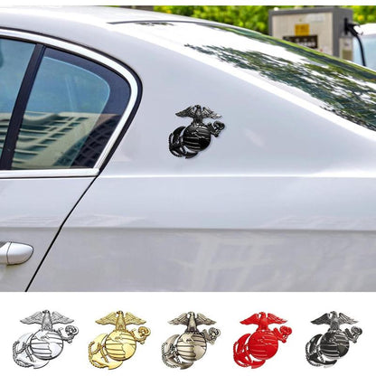 🔥 10,000 Sold This Week✨U.S. Marine Corps Metal Cars Emblem for 250th Anniversary, 3D Eagle Globe Anchor Insignia Decals