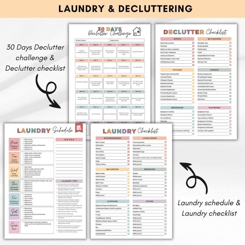 🔥 10,000 Sold This Week✨⏰ADHD Cleaning & Organizing Toolkit - Chore Planner✔
