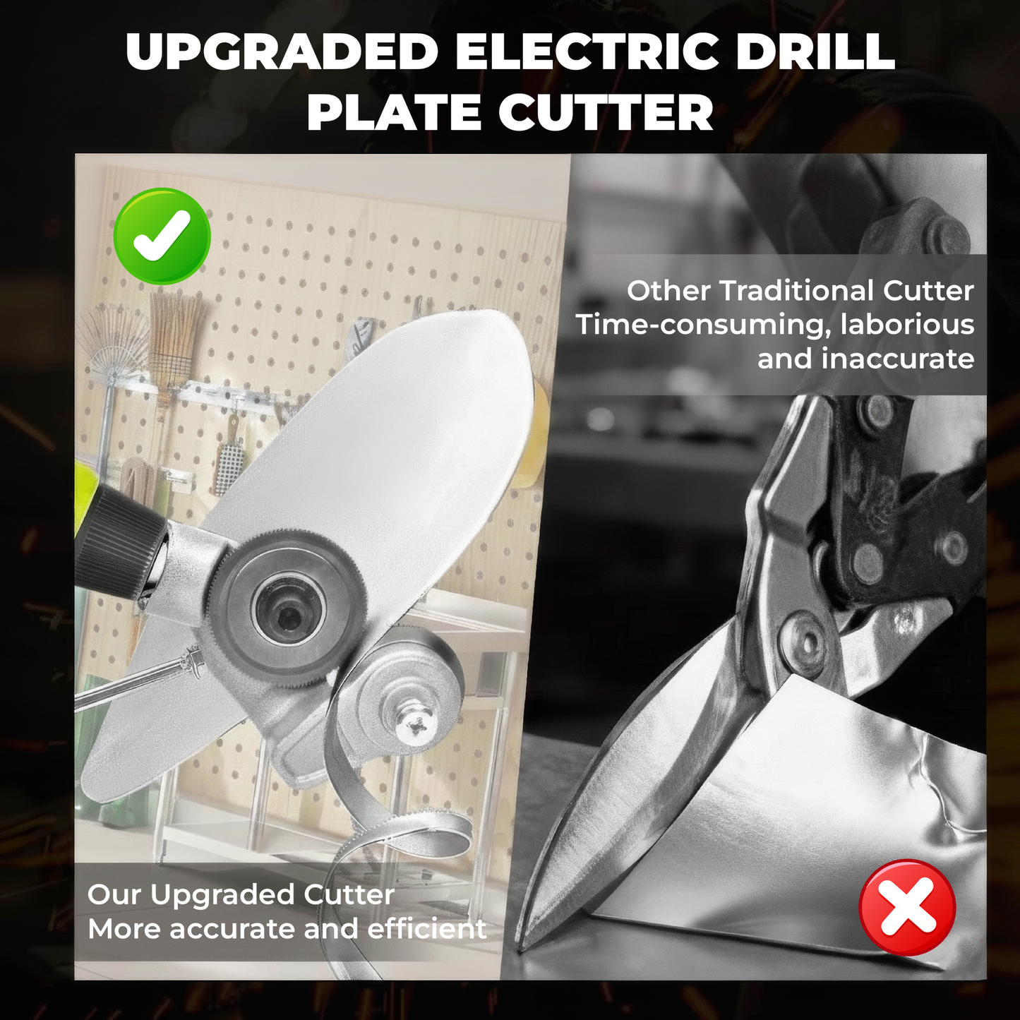 🎉 New Year Sale 50% OFF & Free Shipping🎉Titanium Drill Nibbler – Sheet Metal Cutting Tool