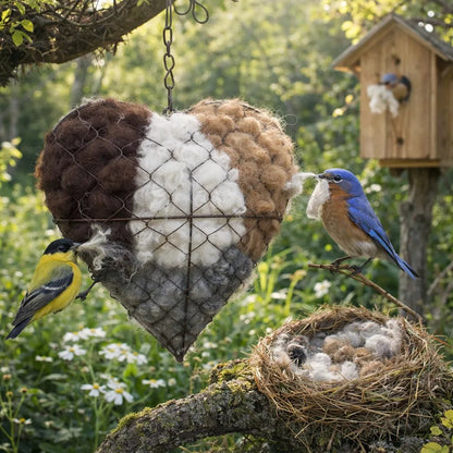 ✨ 2026 Special Offer: Up to 80% OFF - ☁ Handmade Alpaca Fiber Bird Nesting Heart 🏡 Buy 2 Free Shipping 💕