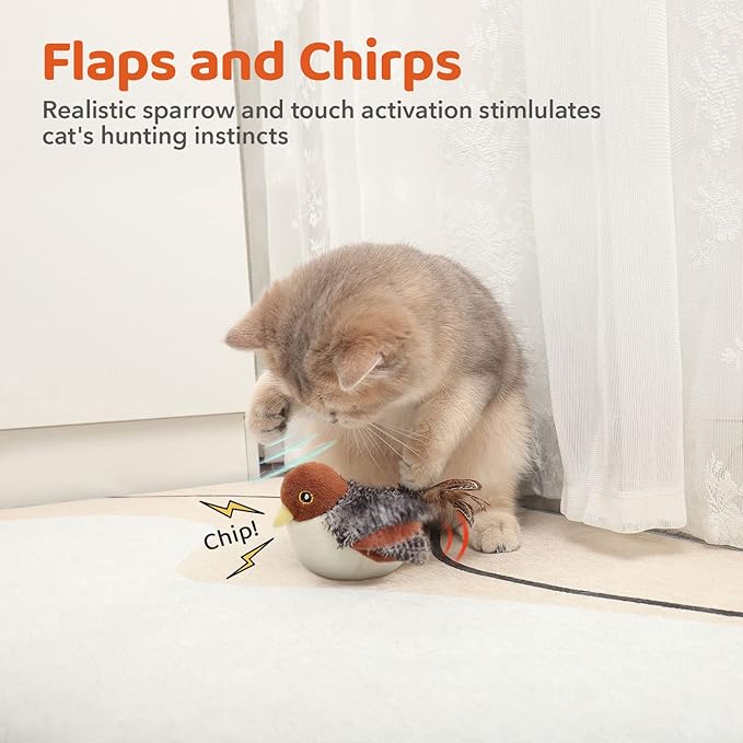 🎅Top Christmas Gift 2025 🔥 10,000 Sold This Week✨🎉Flapping Bird Cat Toy😻Cat's New Playmate