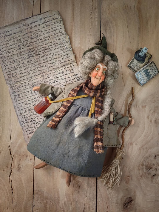 🔥 10,000 Sold This Week✨ 💞🧙Handmade Lucky Kitchen Witch: Your Cozy Kitchen Guardian ✨